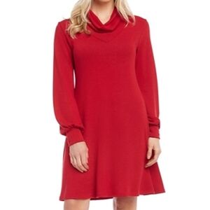 Karen Kane Knit Sweater Dress Women's Sz Large Red